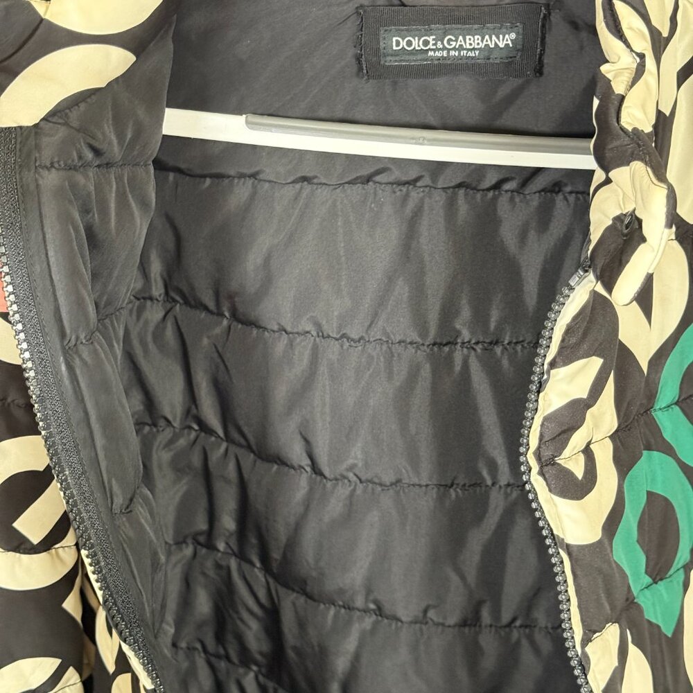 Dolce & Gabbana DG logo bomber puffer jacket coat Authentic - Picture 6 of 8